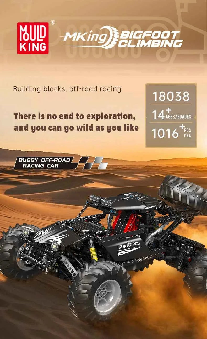 Mould King 18038 Remote‑Control Bigfoot Climbing Car - Limetastore
