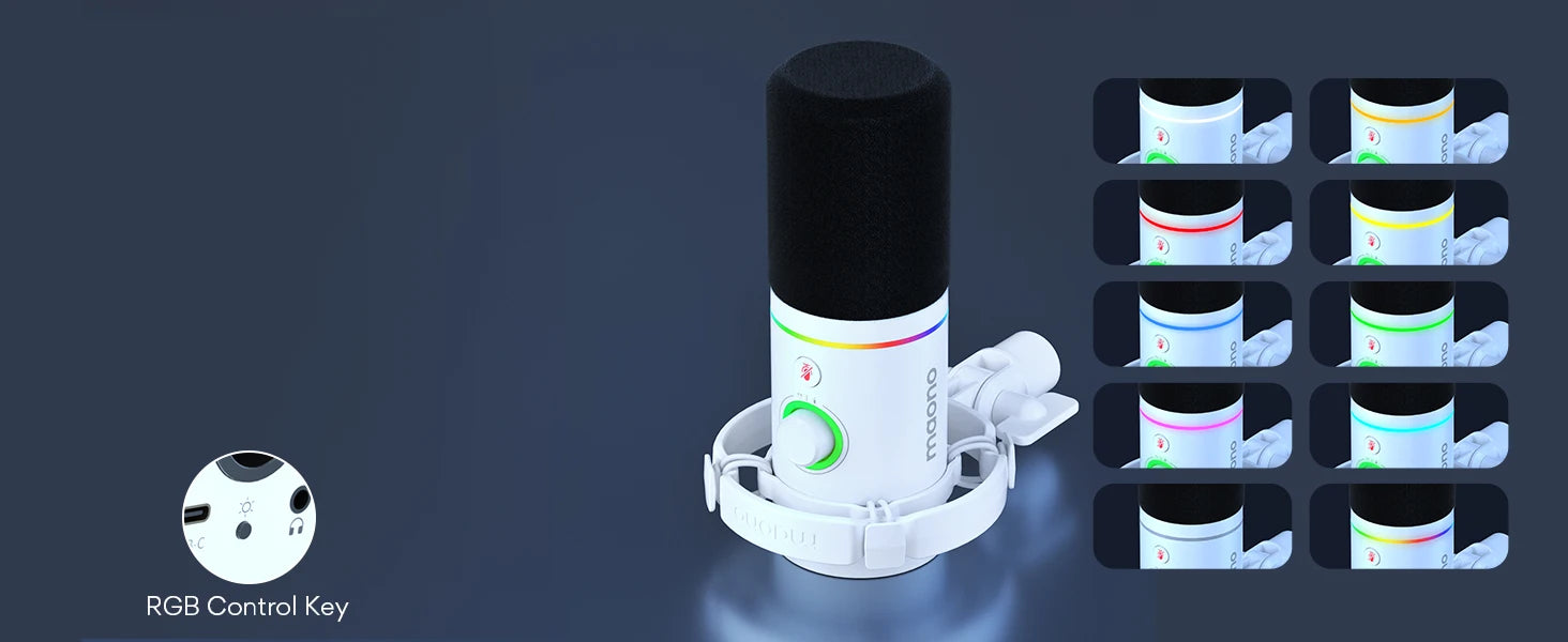 Maono PD200X – XLR/USB Dynamic Microphone | Metal Gaming & Streaming Mic with Software Control