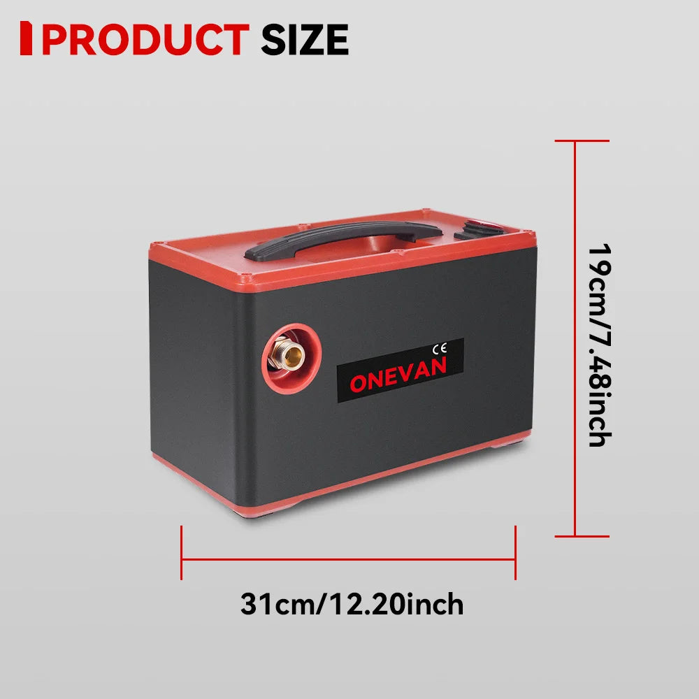 ONEVAN 4000W 220Bar High‑Pressure Washer | 2‑in‑1 Cordless Car & Garden Cleaner