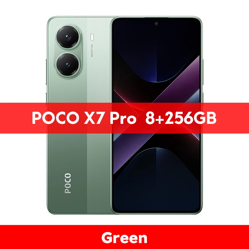 POCO X7 Pro 5G Smartphone Global Version Dimensity 8400-Ultra 50MP camera 6.67" 120Hz display  90W 6000mAh Battery NFC - Limetastore