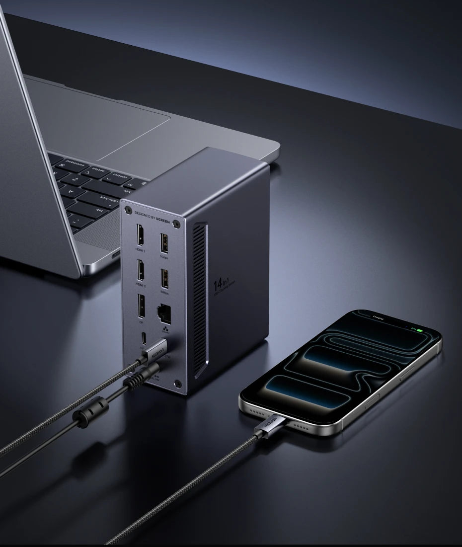 UGREEN 14‑in‑1 USB‑C Docking Station with Triple Display