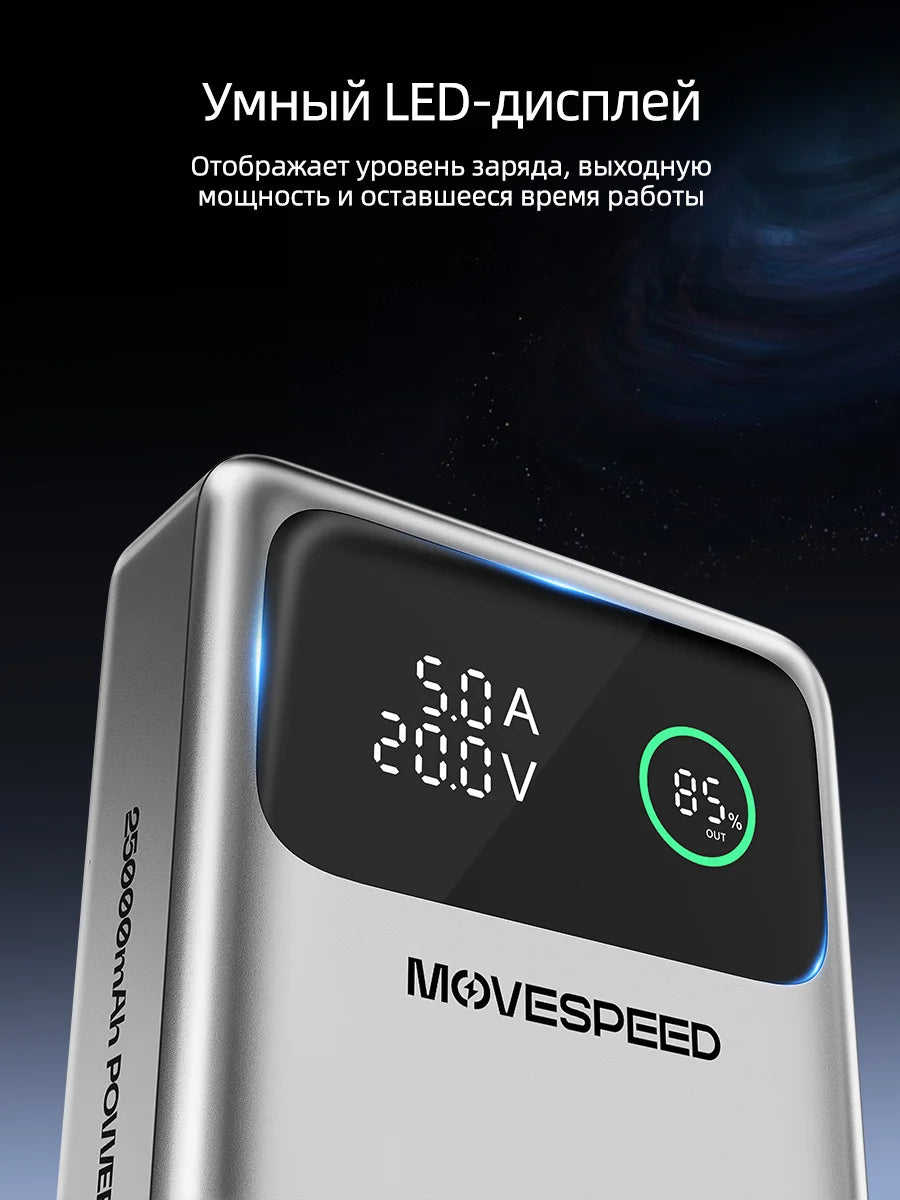 MOVESPEED M25Pro 140W Power Bank 25000mAh PD3.1 for Laptop