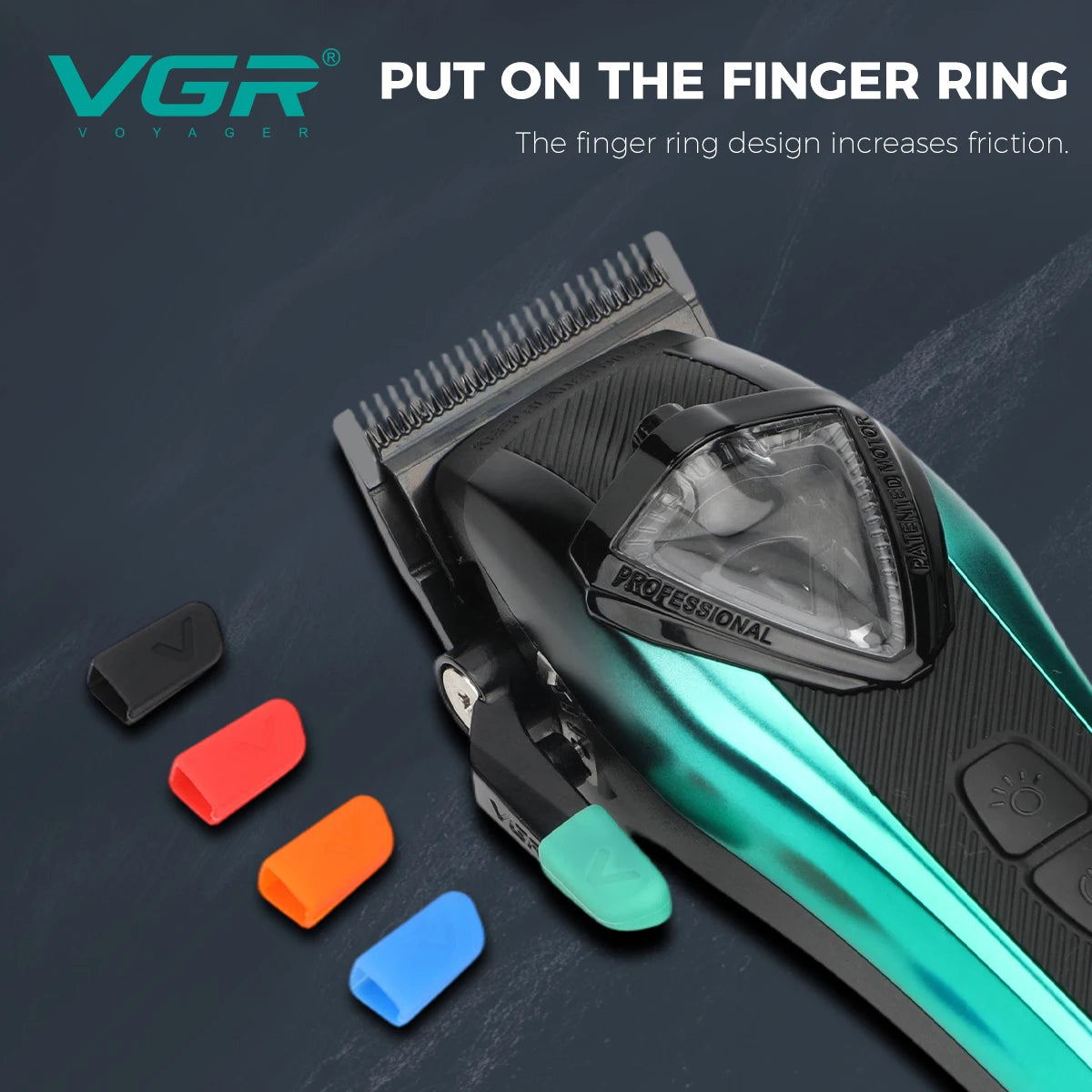 VGR Hair Trimmer Professional Hair Cutting Machine Vector Motor Hair Clipper 11000 RPM Barber Cordless Trimmer for Men V-883 S2