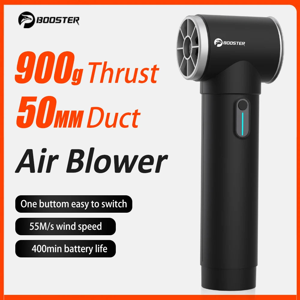 Booster TF50 – 600W High‑Power Turbo Air Blower | 4‑Speed Car Dryer, 170 ft/s Wind Speed