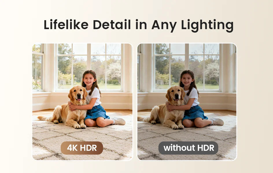 ZOSI C518 2K/4K Indoor Pan‑Tilt Smart WiFi Camera – 360° Baby & Pet Monitor with AI Human Tracking