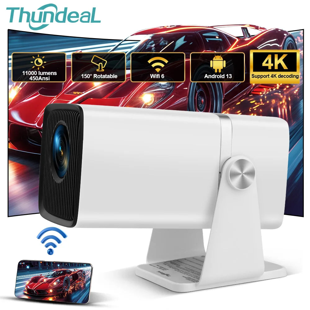 ThundeaL TD80W Native 1080P Full HD mini pametni projektor — podpira 4K, Android