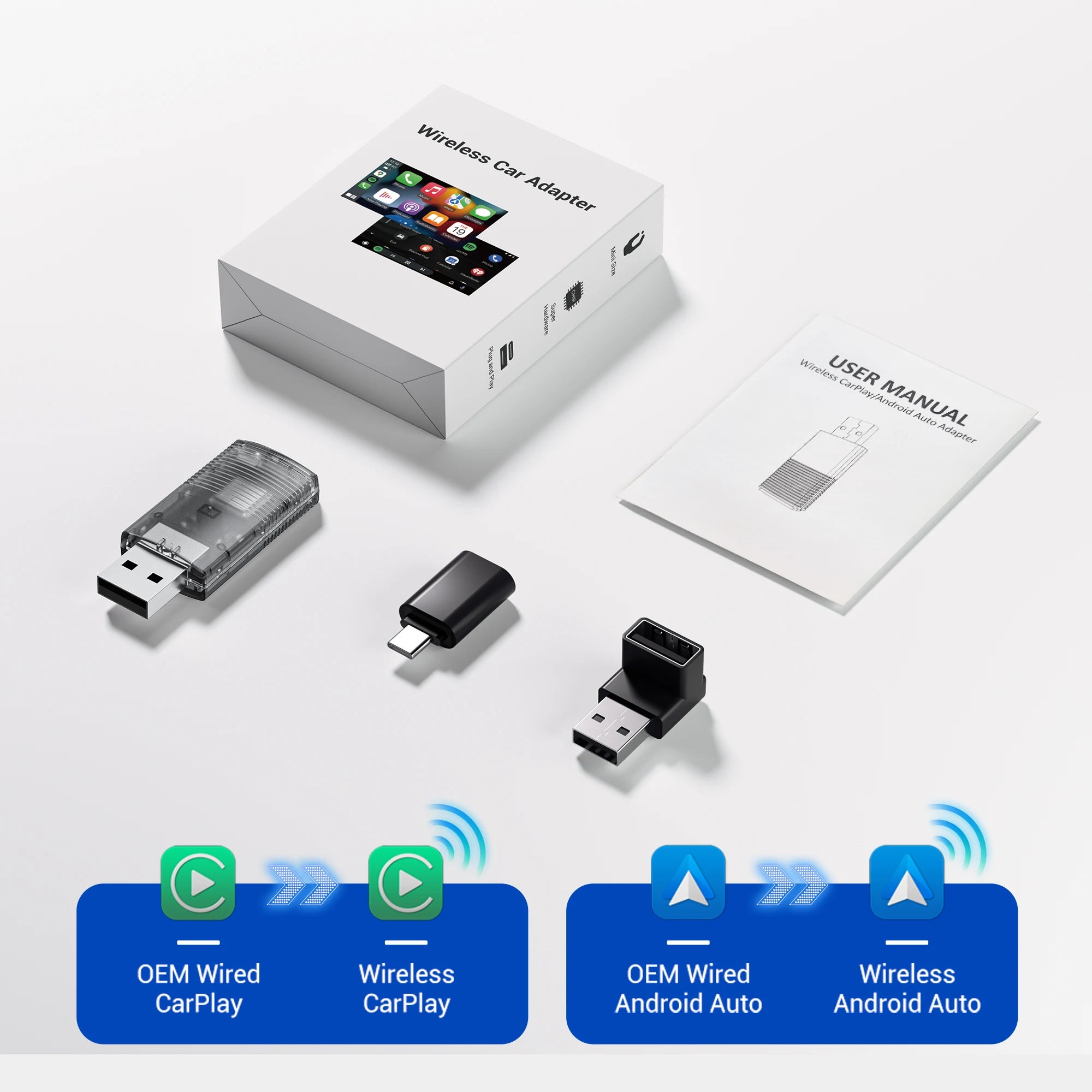 OTTOCAST Mini Nova Cube 3.0 Wireless CarPlay Adapter