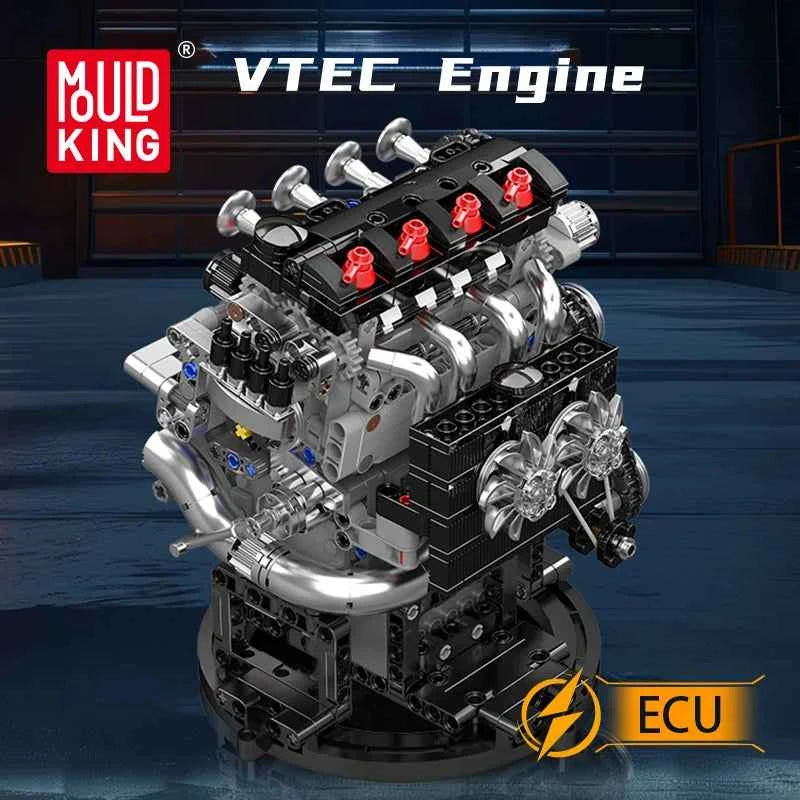 Mould King 10234 Motorized VTEC Engine Building Set | JDM L4 Model - Limetastore