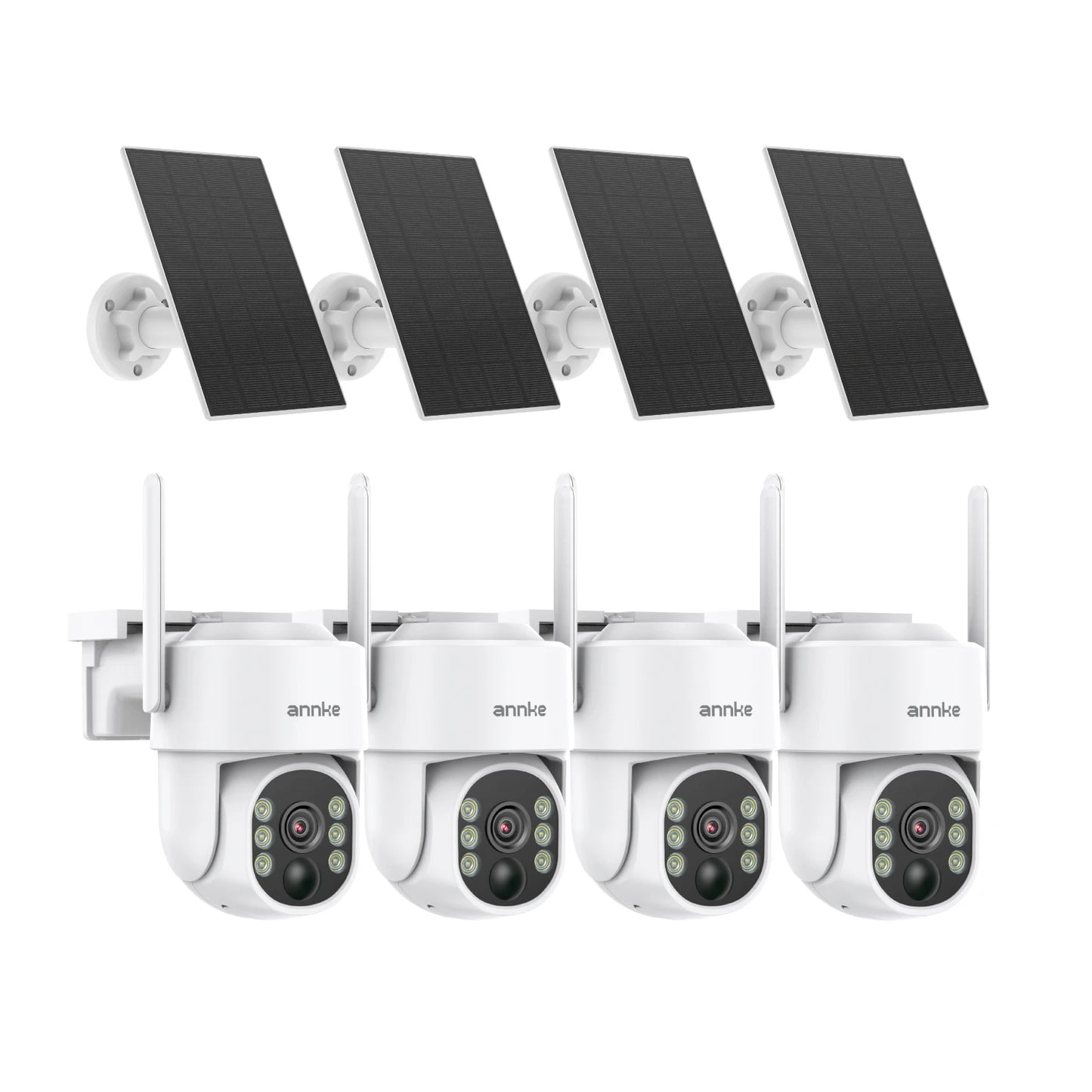 ANNKE 4MP Wireless Battery PT Camera | Color Night Vision, Solar, WiFi