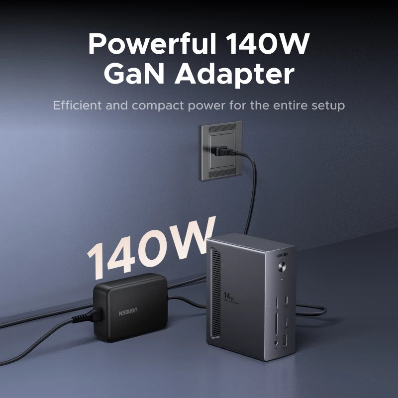 UGREEN 14‑in‑1 USB‑C Docking Station with Triple Display