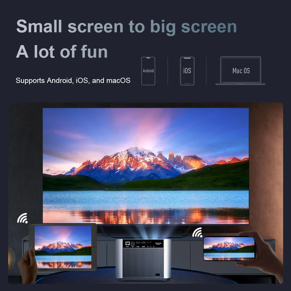 ThundeaL TDA6W Smart Full HD Projector – Native 1080P, 4K Support, Android OS, High-Speed WiFi