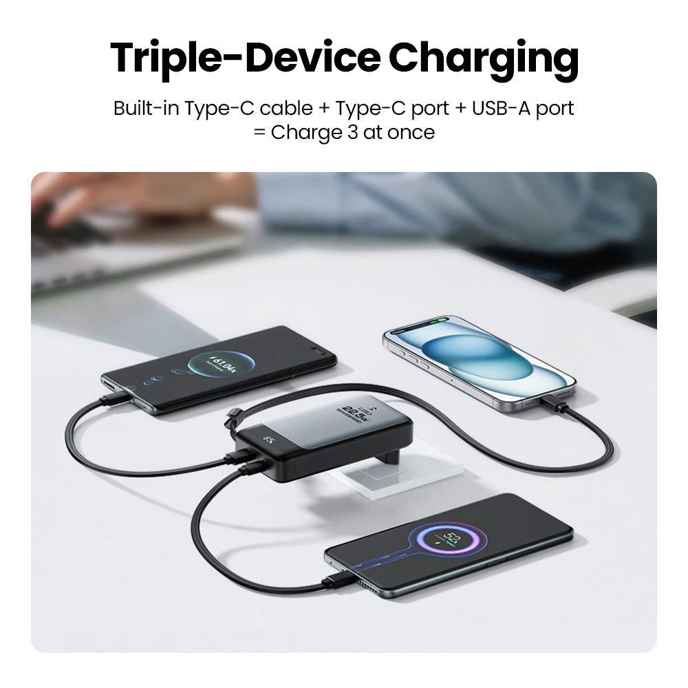 MOVESPEED MSP17 Power Bank 10000mAh 2-in-1 with Folding EU Plug