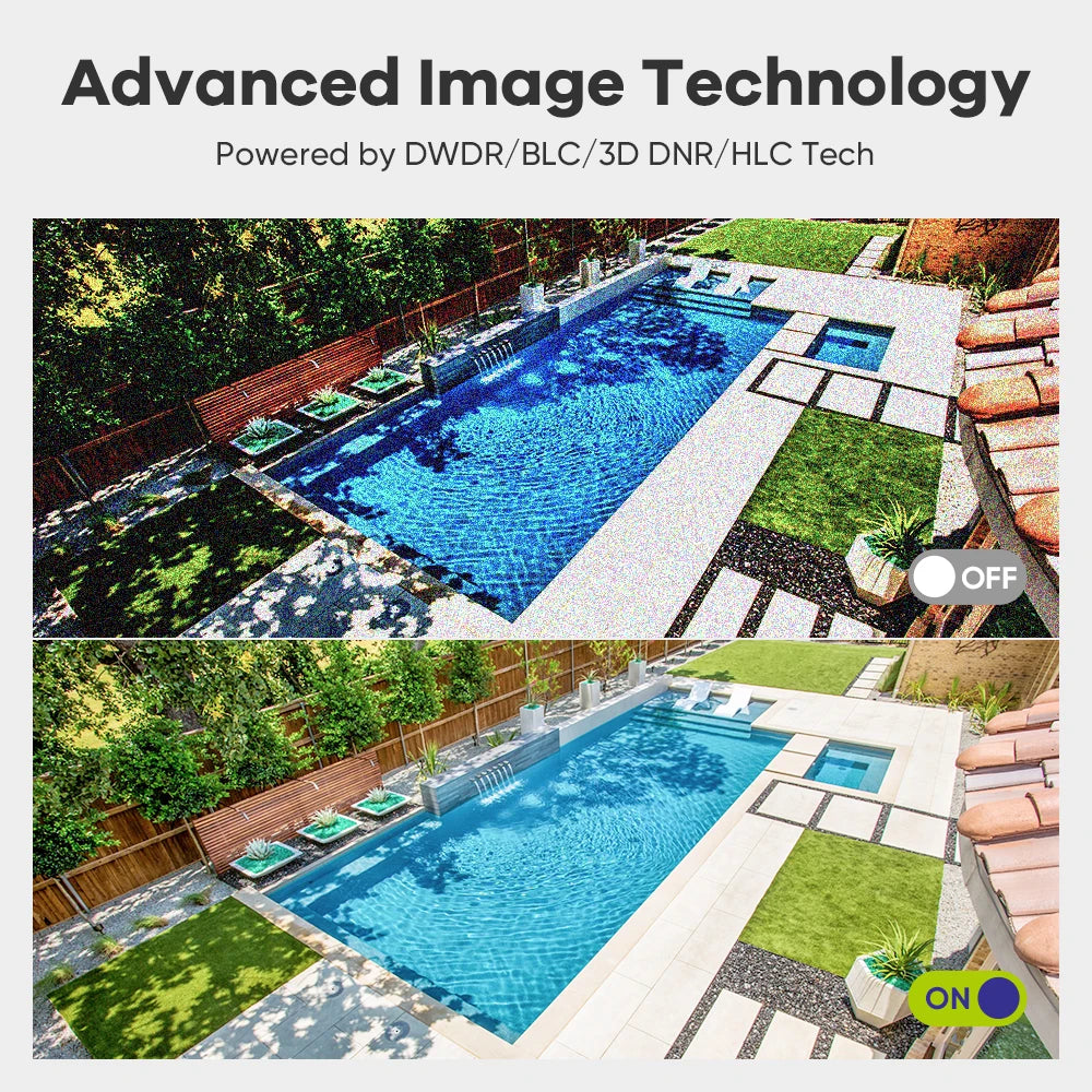 SANNCE 5MP PoE CCTV System | 4CH H.265 NVR, 5MP PT Cameras, Color Night Vision, Two‑Way Audio