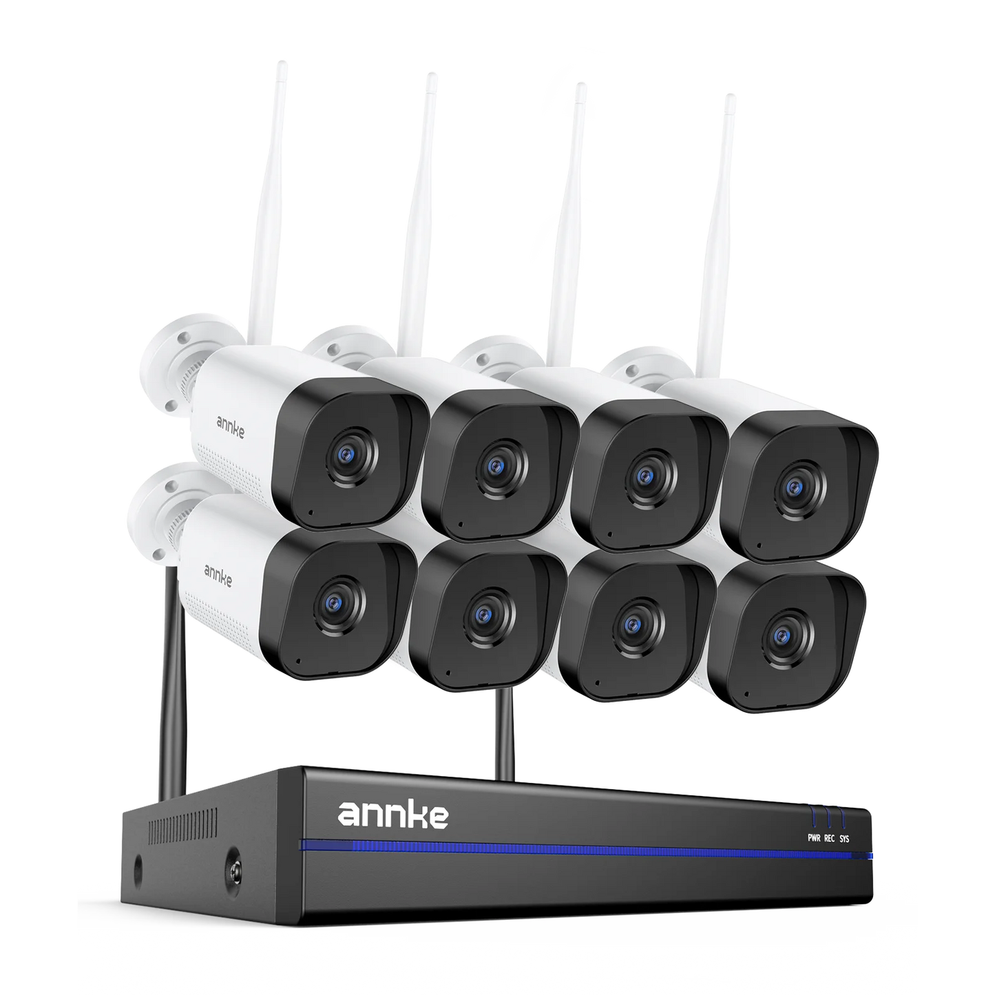 ANNKE WAS500 5MP Wireless CCTV System | 16CH 4K NVR, WiFi Cameras, Two‑Way Audio