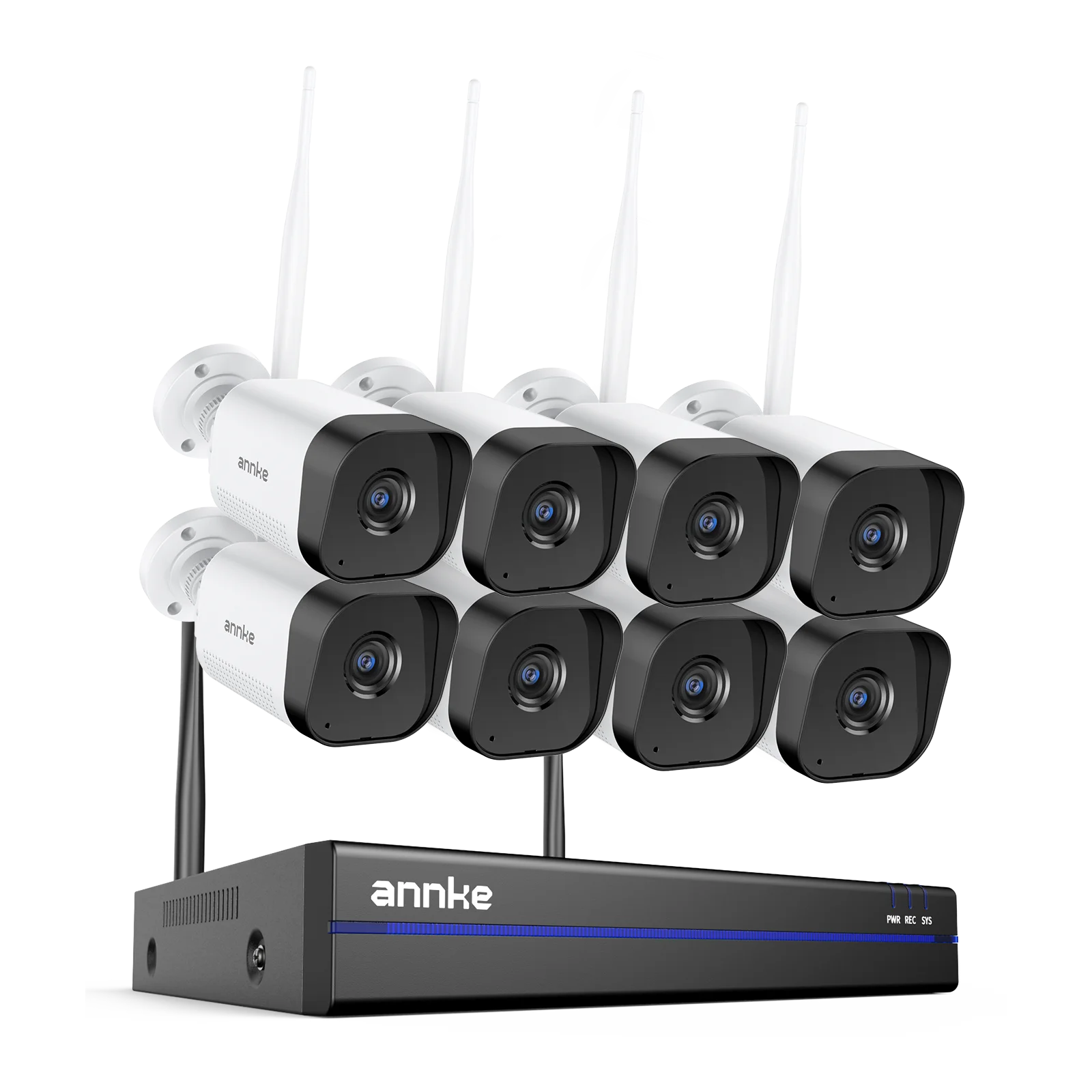 ANNKE WAS500 5MP Wireless CCTV System | 16CH 4K NVR, WiFi Cameras, Two‑Way Audio