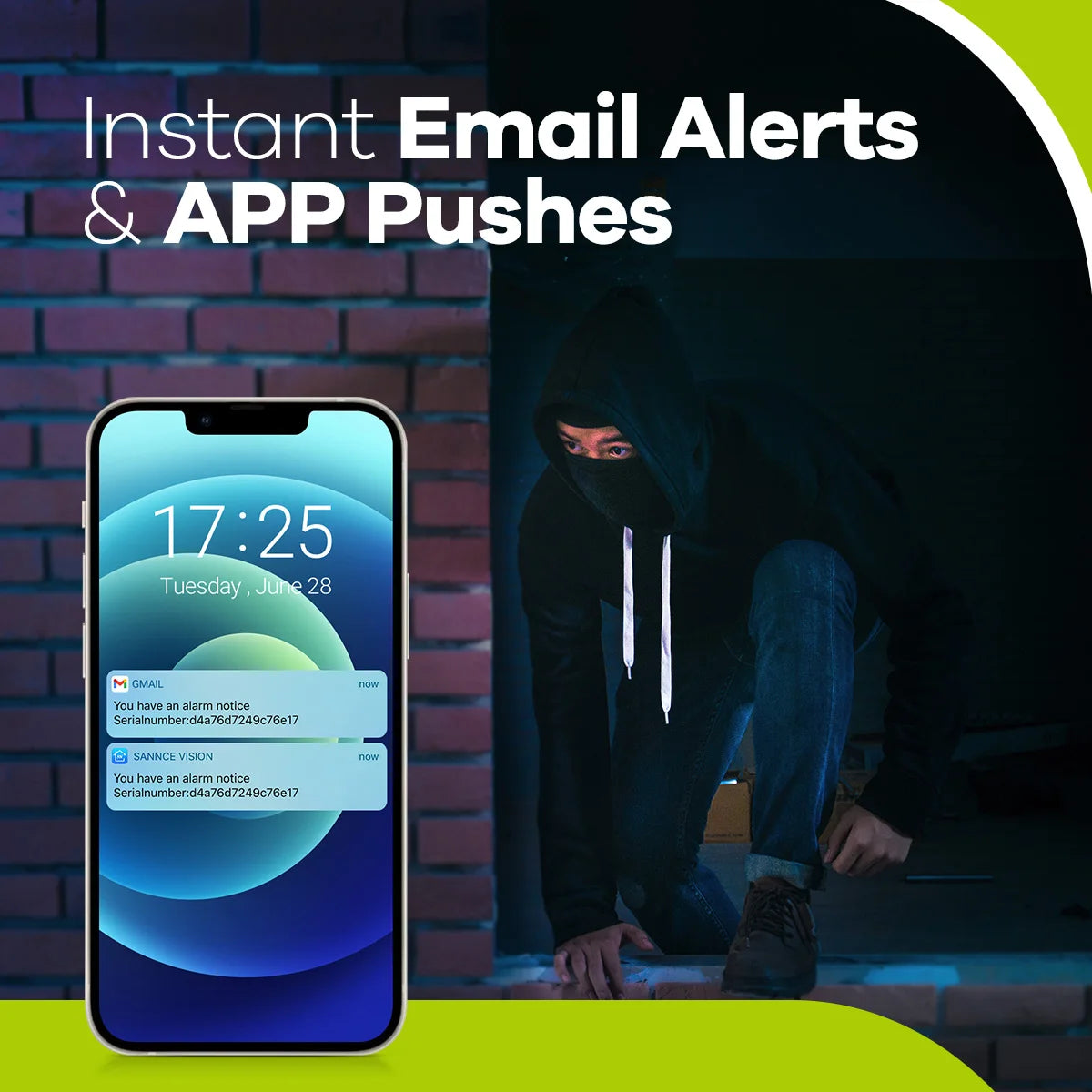 SANNCE 4CH DVR CCTV System | 2/4× 2MP IR Cameras, 1080P TVI, 1280TVL, Outdoor Surveillance Kit