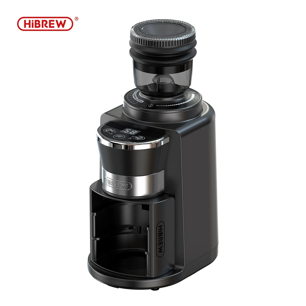 HiBREW Automatic Burr Mill Electric Coffee Grinder with 34 Gears for Espresso American Coffee Pour Over Visual Bean Storage G3A