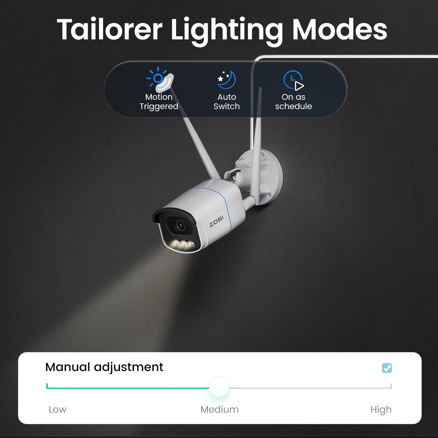 ZOSI 4K WiFi 6 Security Camera System – Aurora Lux True Color Night Vision, 8CH 8MP NVR with 8MP/5MP