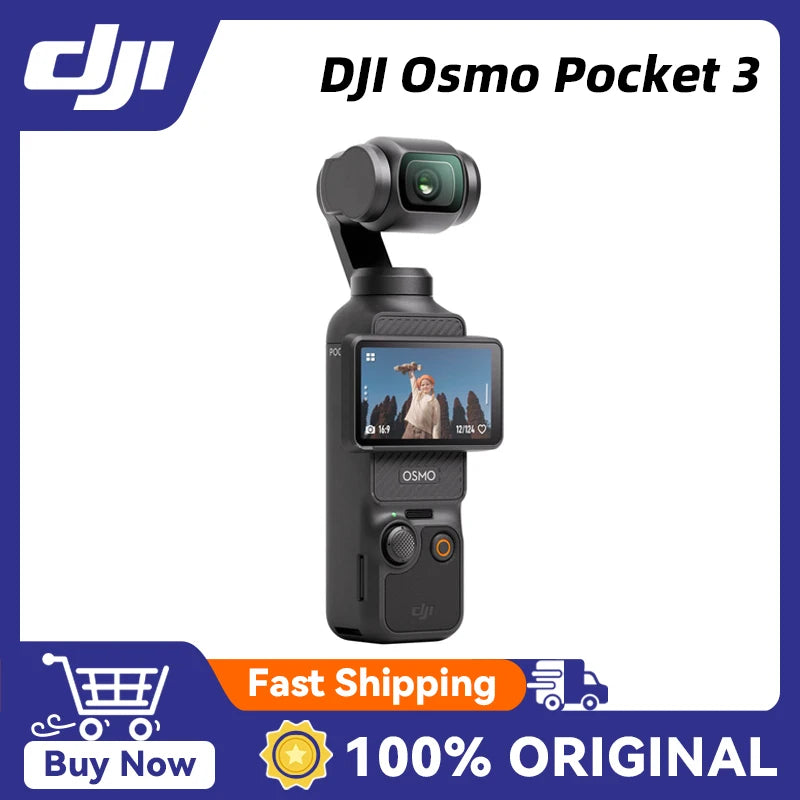 DJI Osmo Pocket 3 – Pocket‑Sized Vlogging Camera | 1‑Inch CMOS Sensor, 4K/120fps