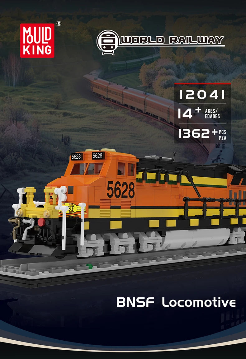 Mould King 12041 Northern Locomotive RC Train Set | Motorized Technical Steam Engine Building Blocks - Limetastore
