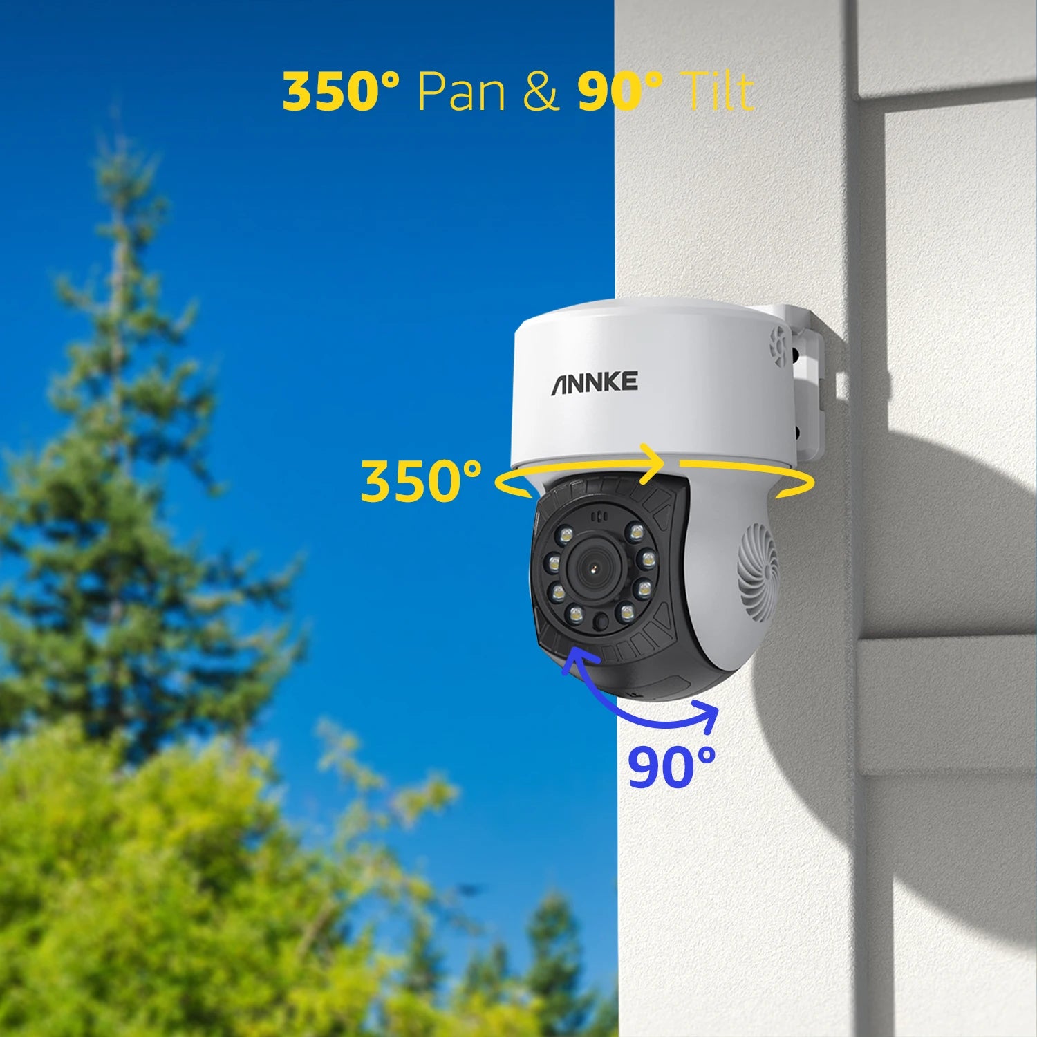ANNKE 1080P CCTV System | 8CH 5MP DVR, 8× IP65 Ball Cameras, Human Detection