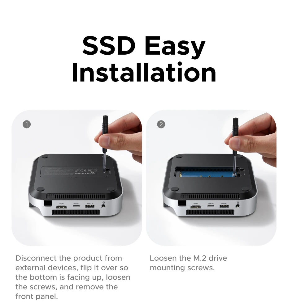 UGREEN 40Gbps Mac Mini M4 Docking Station with Dual USB‑C, M.2 NVMe SSD Enclosure