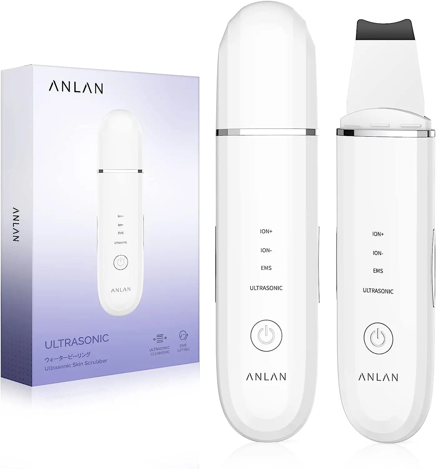 ANLAN Ultrasonic Skin Scrubber | EMS Lifting, Deep Cleansing, Ultrasonic Peeling