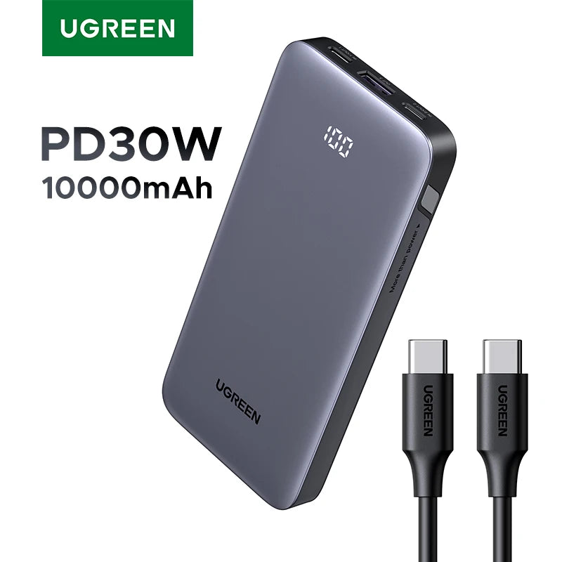 UGREEN PD 30W Power Bank – 10000mAh / 20000mAh Fast Charging Portable External Battery