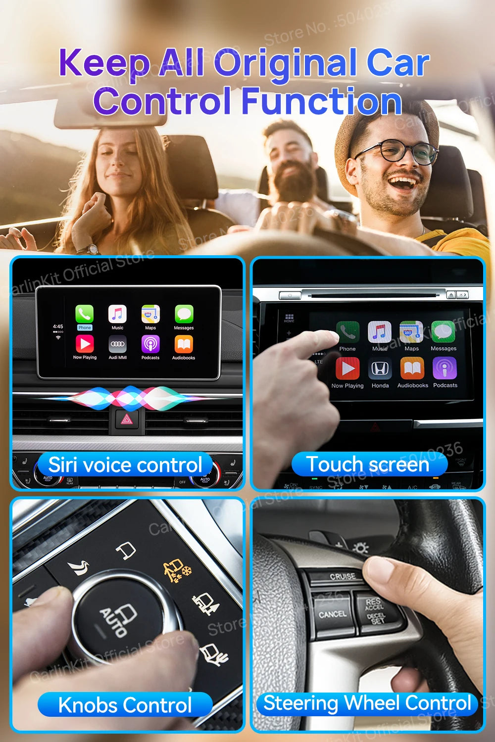 CarlinKit Android 13 QCM6125 Wireless CarPlay AI Box