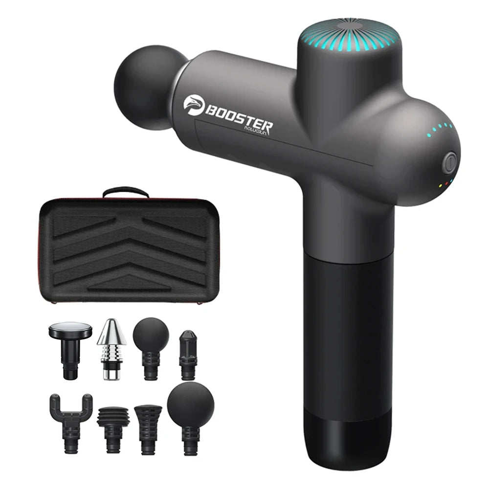 Booster Smart‑Hit Massage Gun – Electric Neck & Body Massager | Deep‑Tissue Fascia Gun