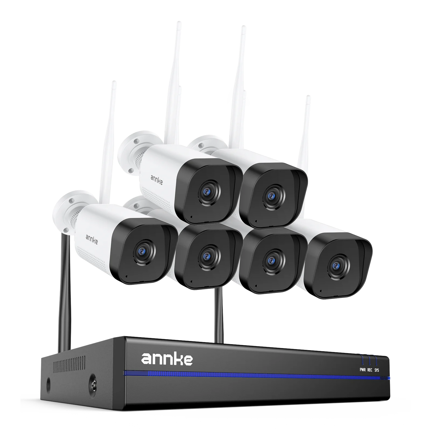 ANNKE WAS500 5MP Wireless CCTV System | 16CH 4K NVR, WiFi Cameras, Two‑Way Audio