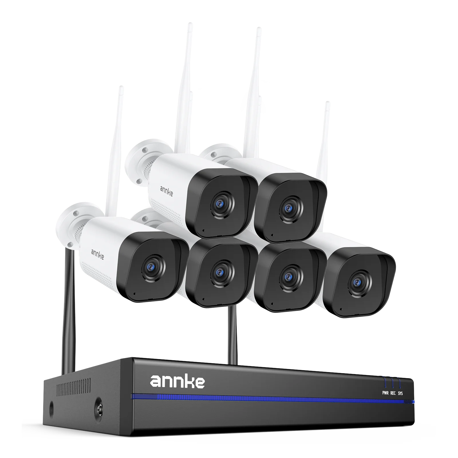 ANNKE WAS500 5MP Wireless CCTV System | 16CH 4K NVR, WiFi Cameras, Two‑Way Audio