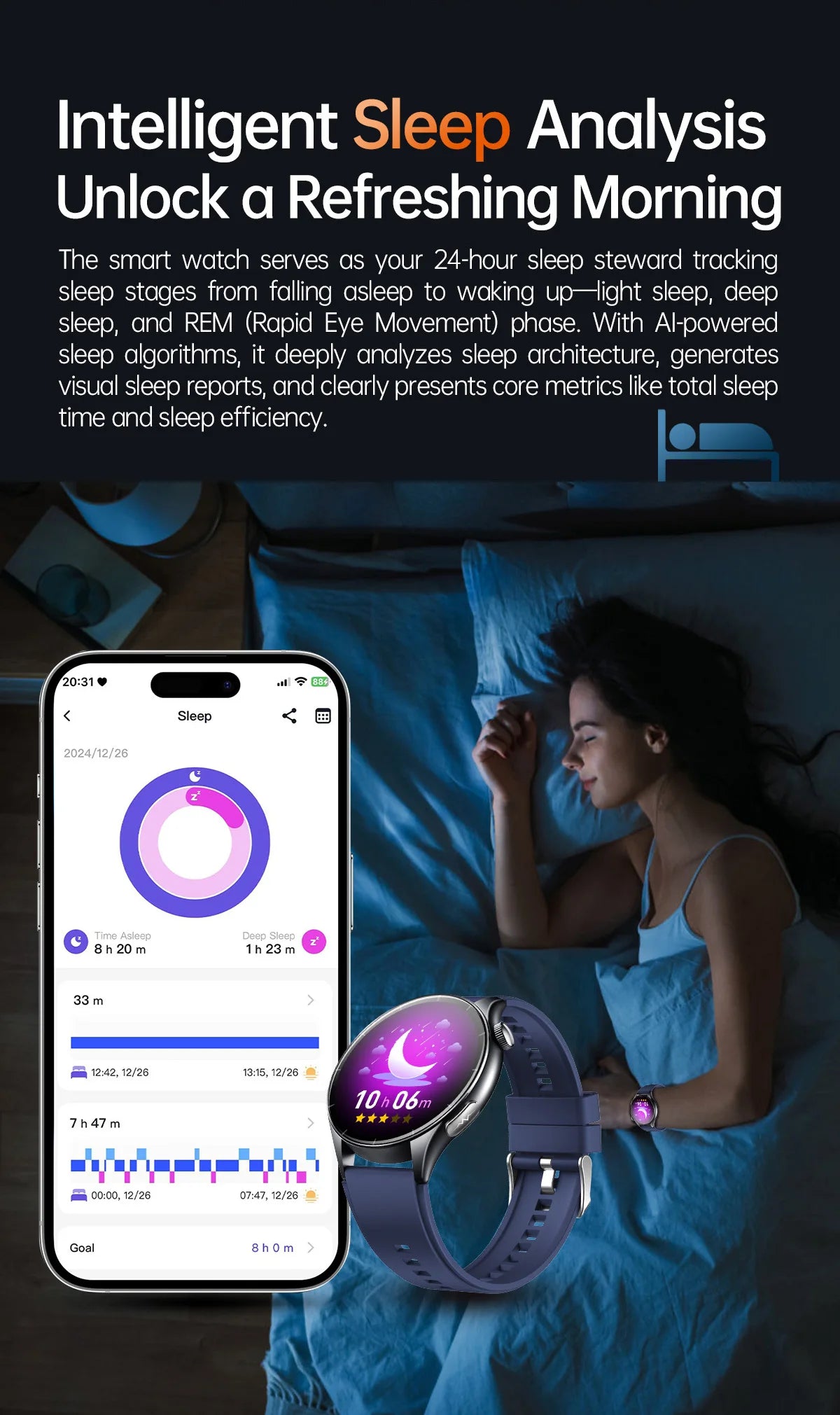 2025 New BMI Body Fat Blood Analysis Health Smartwatch NFC Bluetooth Call Smart Watch Led Flashlight Outdoor Sports Clock's Men - Limetastore
