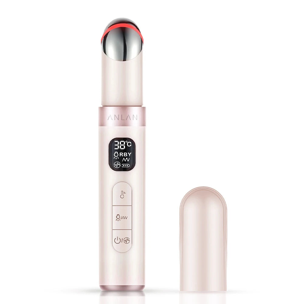 ANLAN Electric Eye Massager for Dark Circles and Eye Bags with Vibration and Heat Therapy - Limetastore