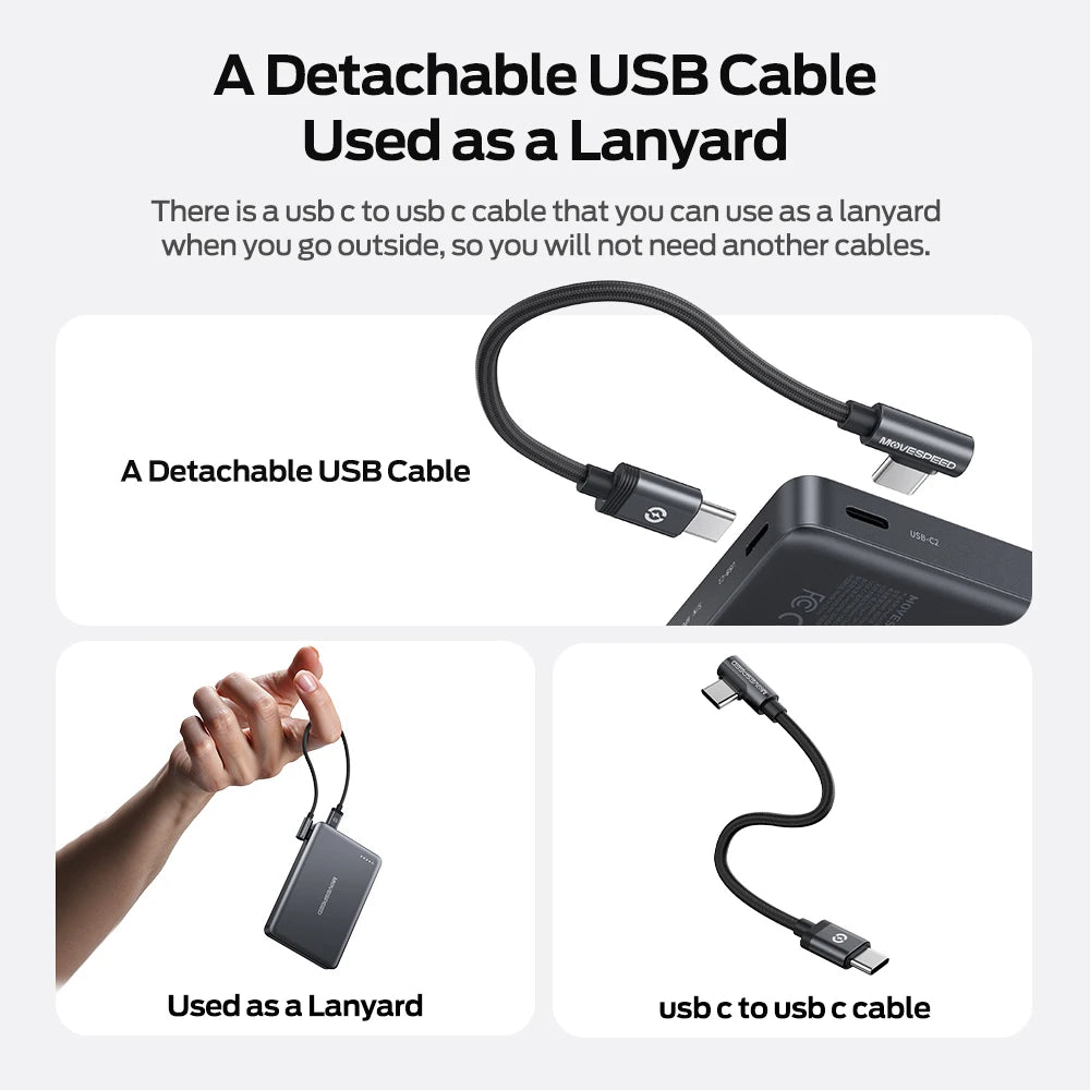 MOVESPEED P07Pro Semi-Solid-State Power Bank 10000mAh MagSafe