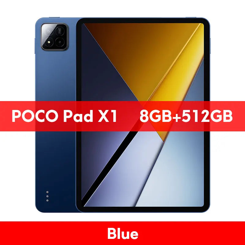 POCO Pad X1 Global Version Tablets Snapdragon 7+ Gen 3 11.2'' 3.2K 144Hz Display 8850mAh 45W Turbo Charging 13MP Main Camera - Limetastore