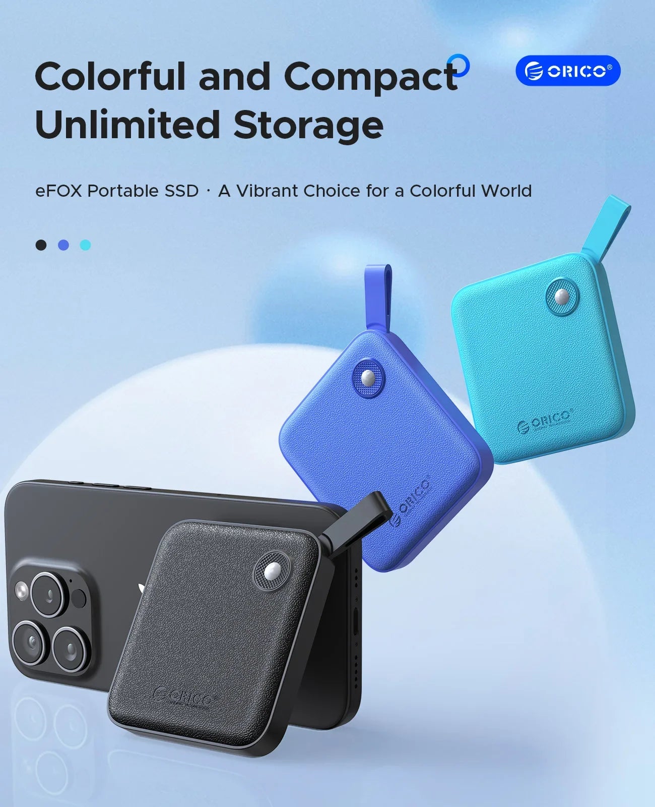 ORICO Portable External SSD – USB 3.2 Gen2 High‑Speed Solid State Drive