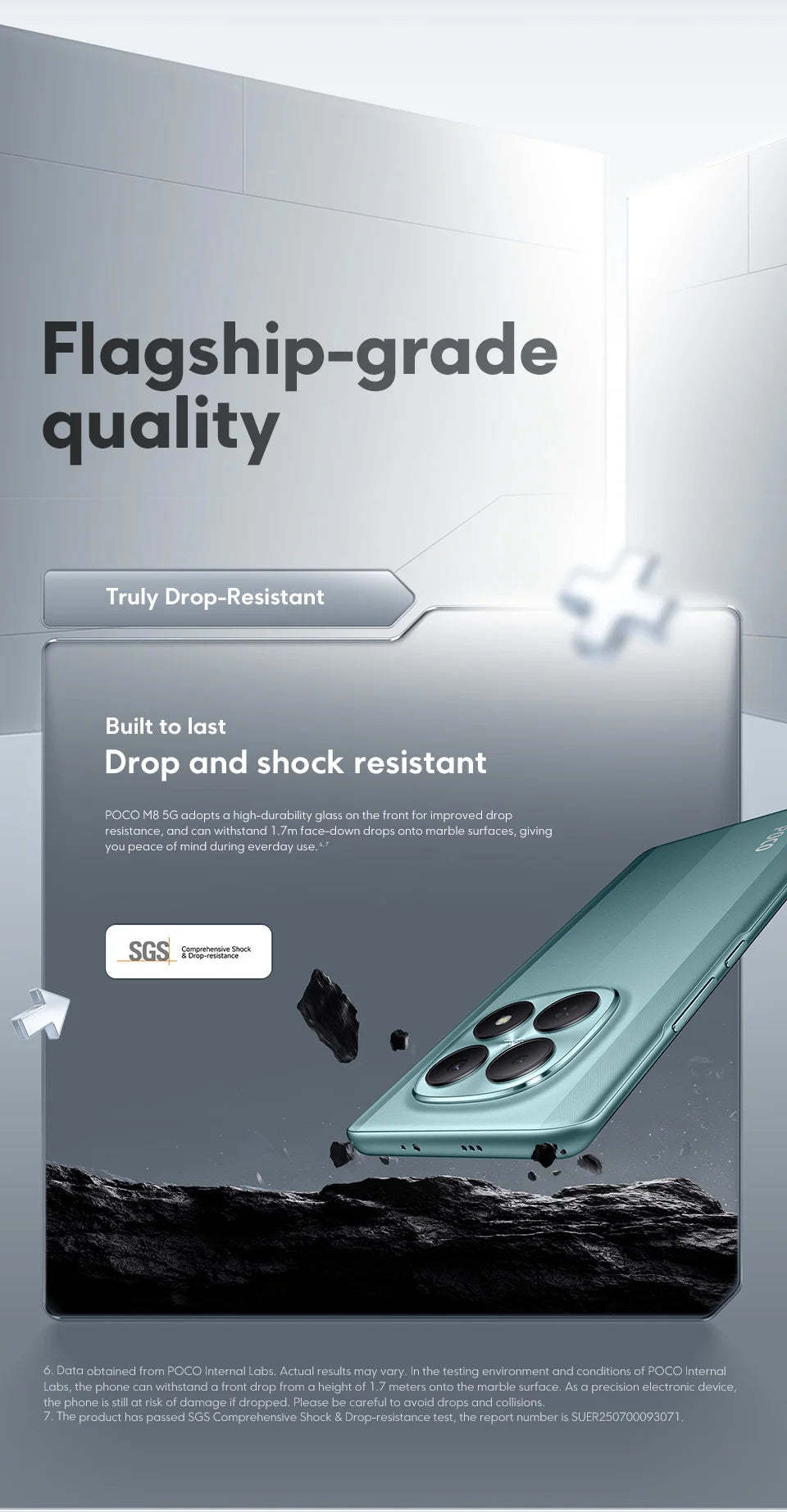 POCO M8 5G Smartphone Global Version Snapdragon® 6 Gen 3  Octa core 6.77" 120Hz Flow AMOLED Display 50MP Camera 5520mAh battery 45W turbo charging  NFC - Limetastore