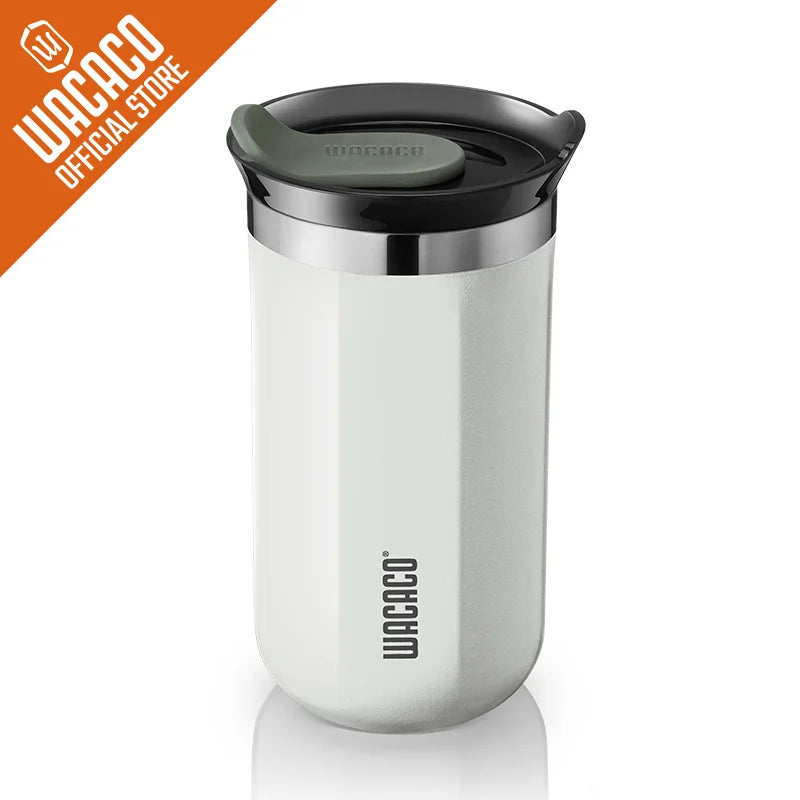 Wacaco Octaroma Vacuum Insulated Coffee Mug – Double-Wall Stainless Steel Travel Tumbler with Leak-Proof Lid, 6oz / 10oz / 15oz Thermal Cup