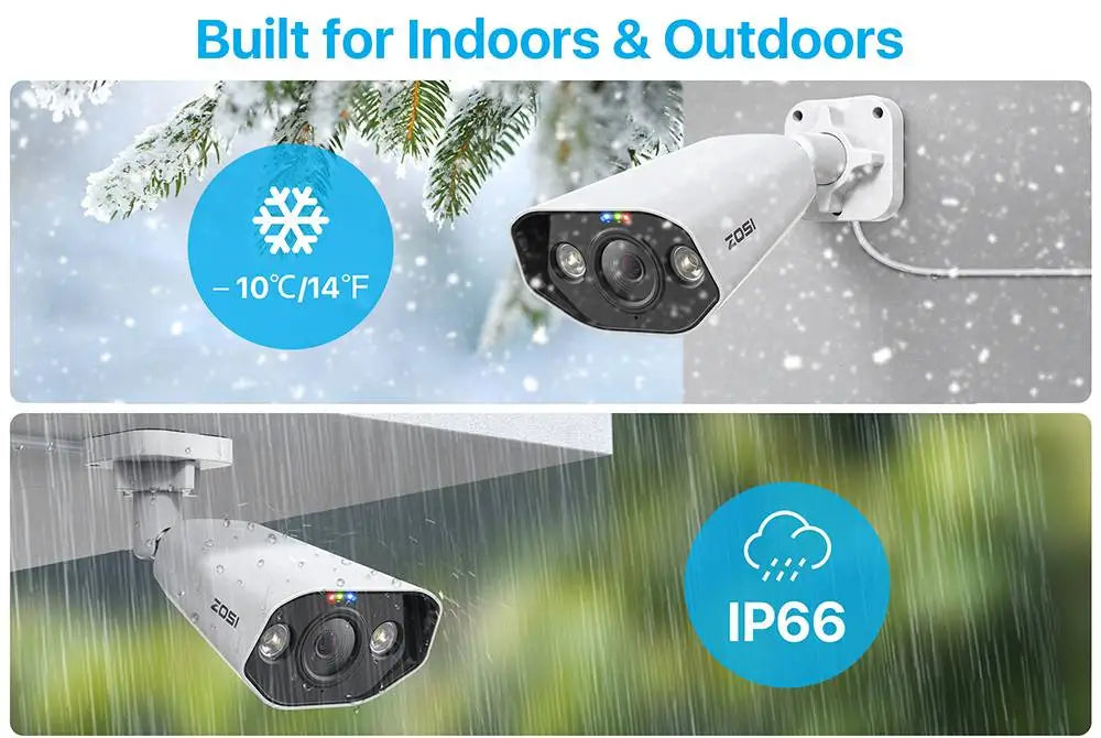 ZOSI 4K 8MP PoE Security Camera System – 8CH NVR Kit with 5MP/8MP Outdoor IP Cameras | AI Human