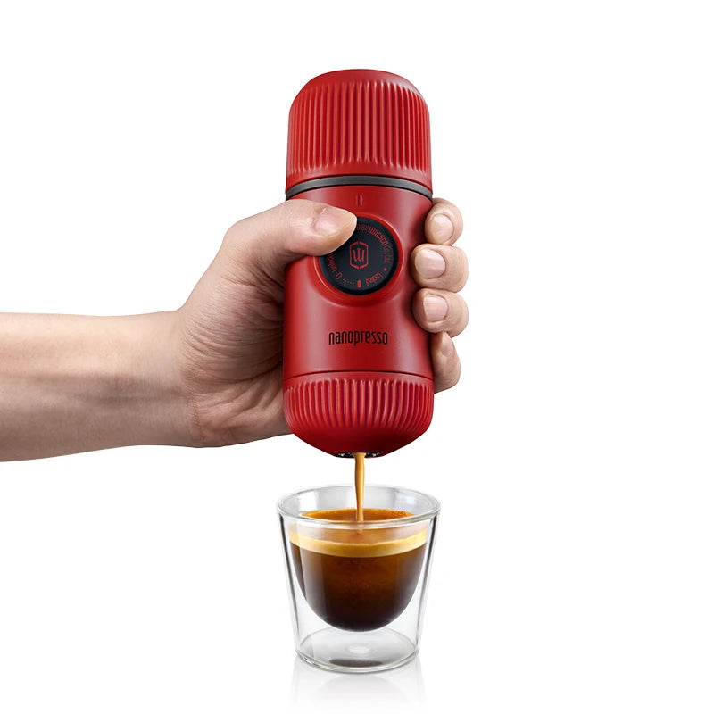 Wacaco Nanopresso Portable Espresso Machine – 18 Bar High-Pressure Hand Pump Coffee Maker