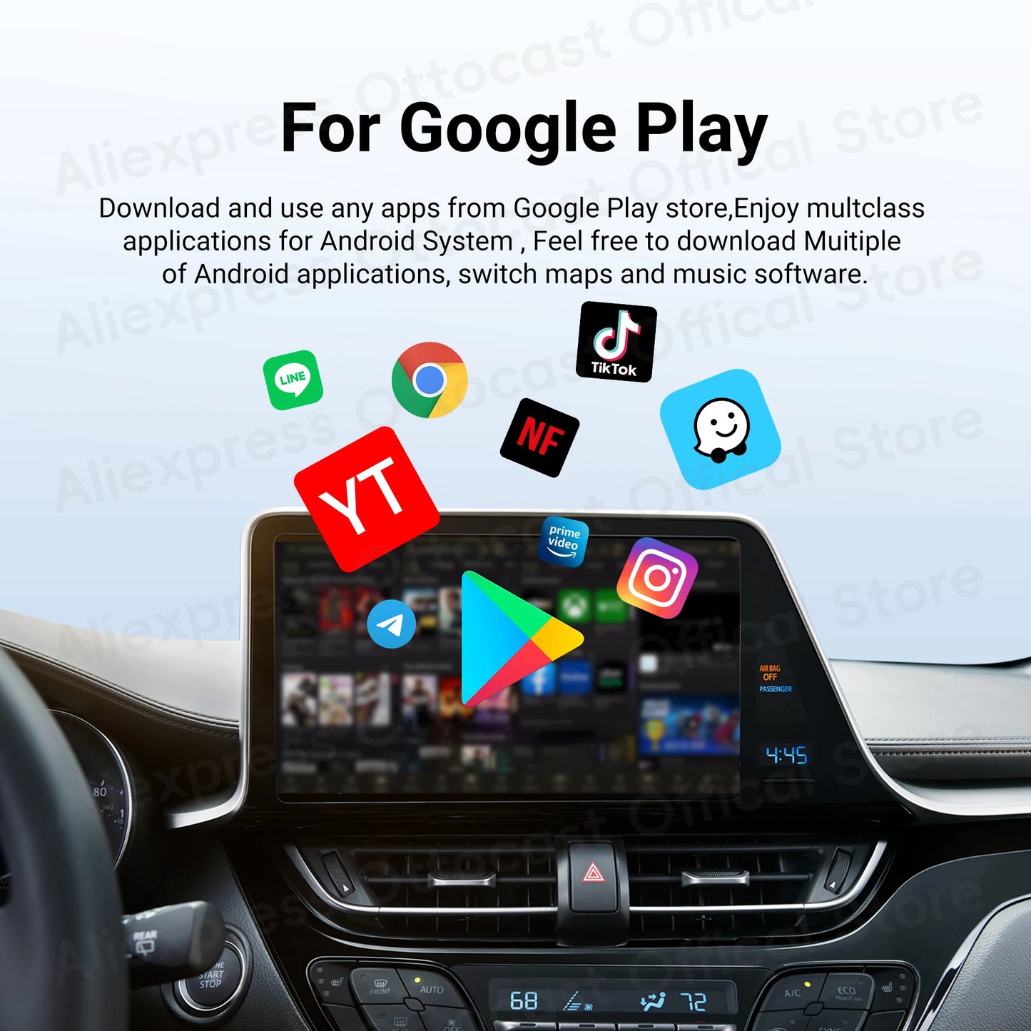 OTTOCAST P3 Lite OttoAiBox Wireless CarPlay Android AI Box