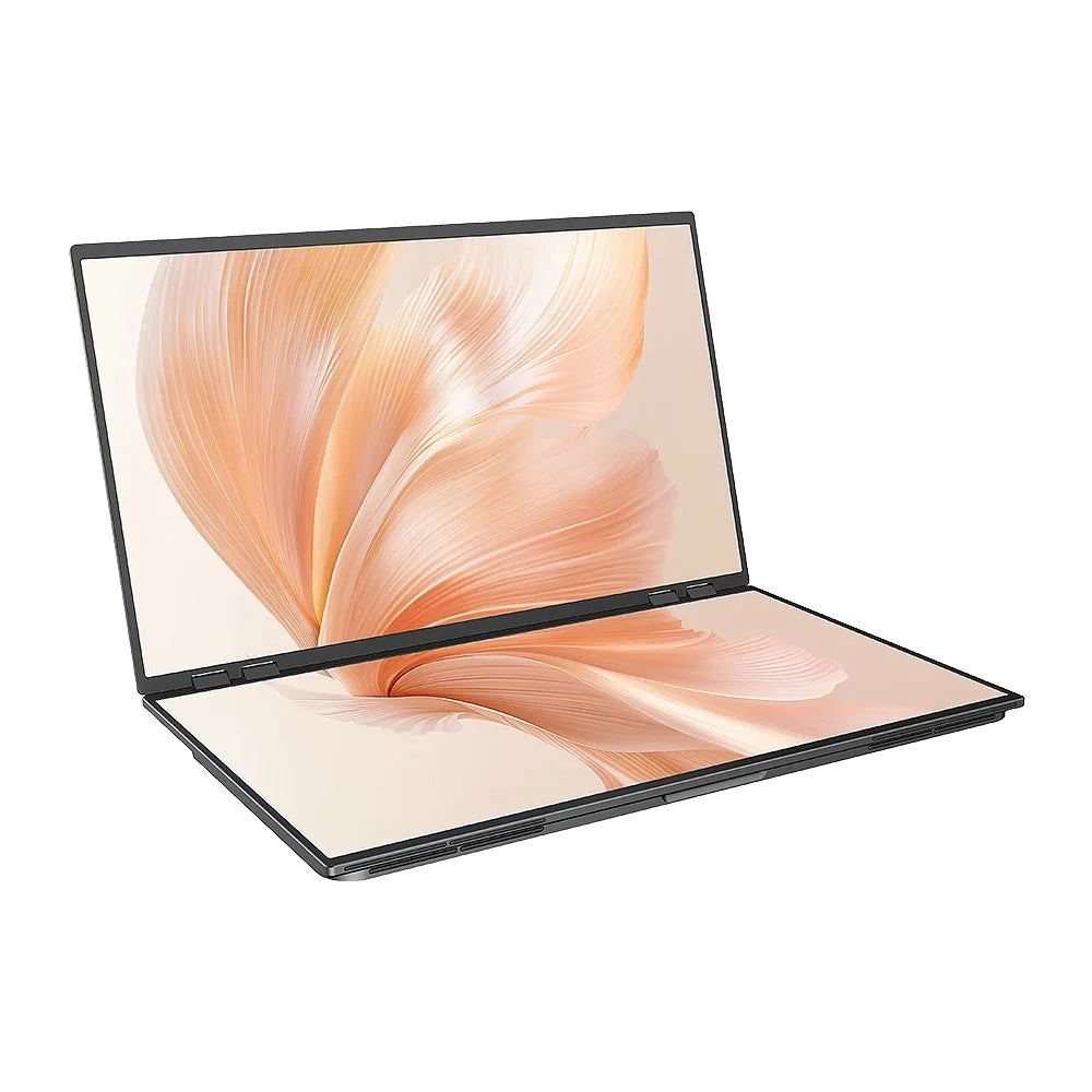 UPERFECT Delta Mega 23.8" Dual Screen Computer Monitor with 100Hz Refresh Rate and Built-in Speakers for Laptop, Desktop PC, MAC, and Phone Extended Play - Limetastore