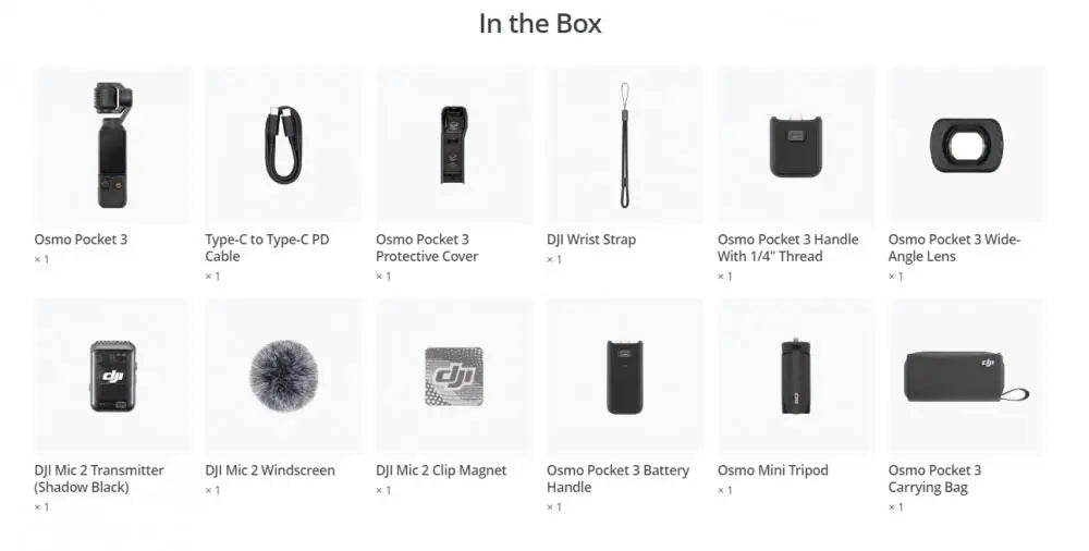 DJI Osmo Pocket 3 – Pocket‑Sized Vlogging Camera | 1‑Inch CMOS Sensor, 4K/120fps