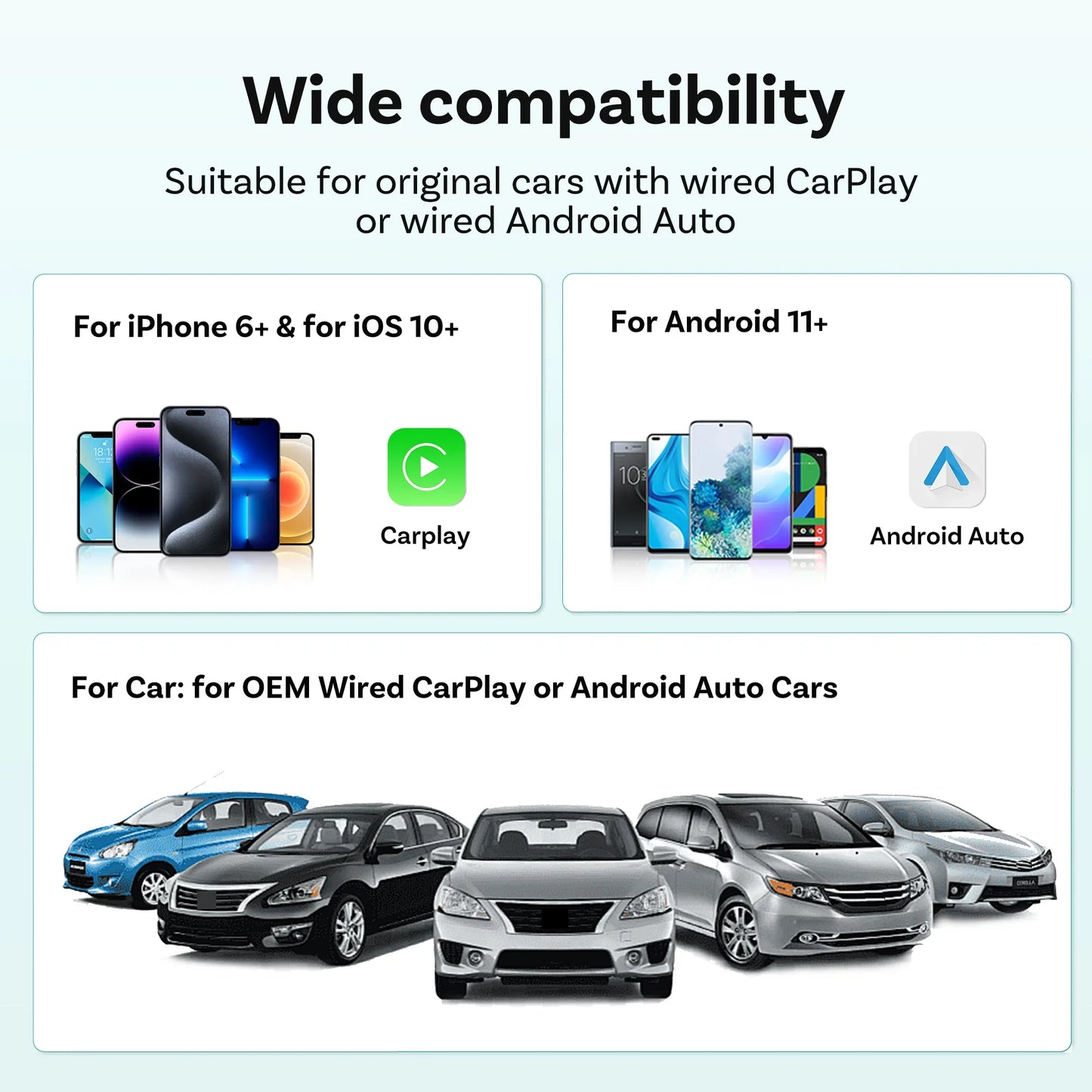 OTTOCAST Mini Nova Wireless CarPlay & Android Auto Adapter