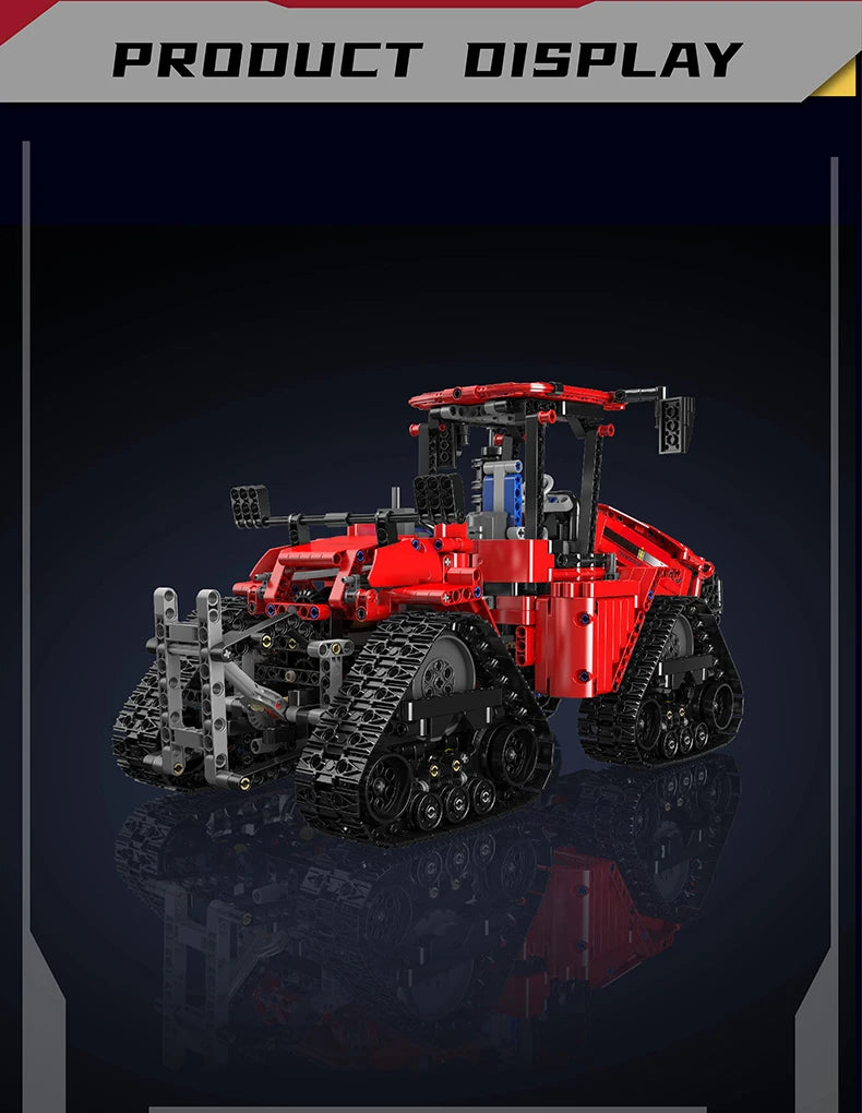 Mould King 18020 Pneumatic Crawler Tractor | RC MOC-35270 Technical Farm Truck Building Block Set - Limetastore