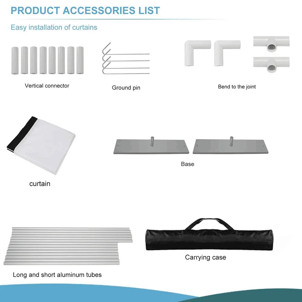 120-inch Premium Portable Projector Screen with Stand – 4K/2K Full HD & 3D Supported