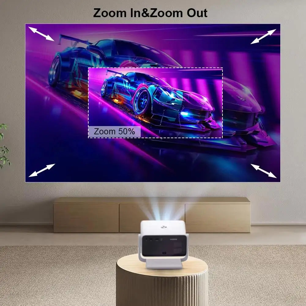 ThundeaL TD85W Smart Full HD Projector – Instant Auto Focus, Native 1080P, 4K Support, 5G WiFi & Android OS