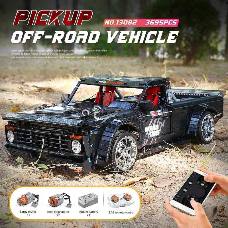 Mould King 13082 Motorized MOC‑34316 Off‑Road Pickup Truck - Limetastore