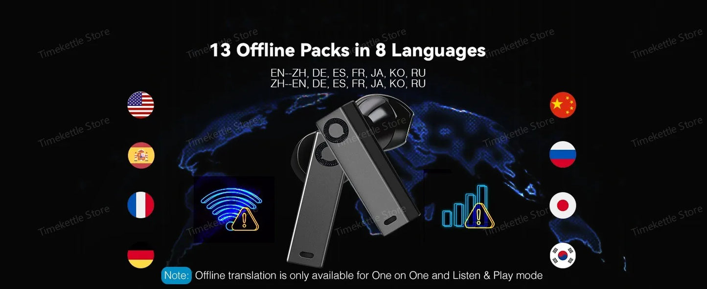 Timekettle X1 AI Interpreter Hub 43 Languages Translator Earbuds